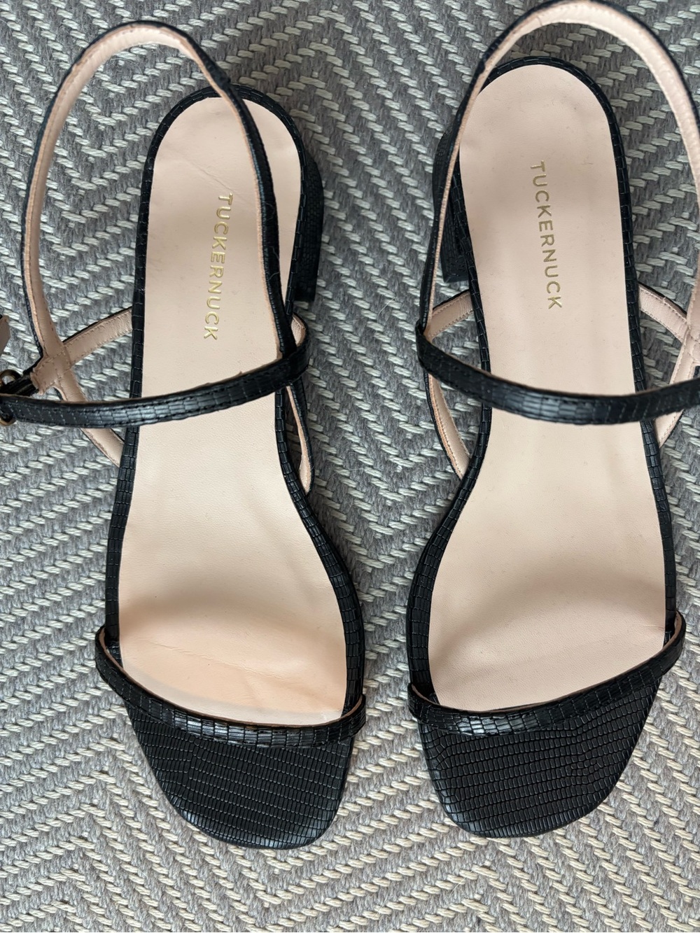 Tuckernuck Black Strappy Sandals